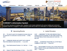 Tablet Screenshot of corenet.gov.sg